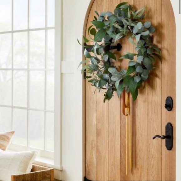 Studio McGee Other - STUDIO MCGEE 30” Wild Eucalyptus and Olive Ribbon Wreath NWT